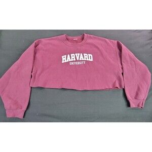 Harvard University Women's Cropped Sweater Sweater Maroon